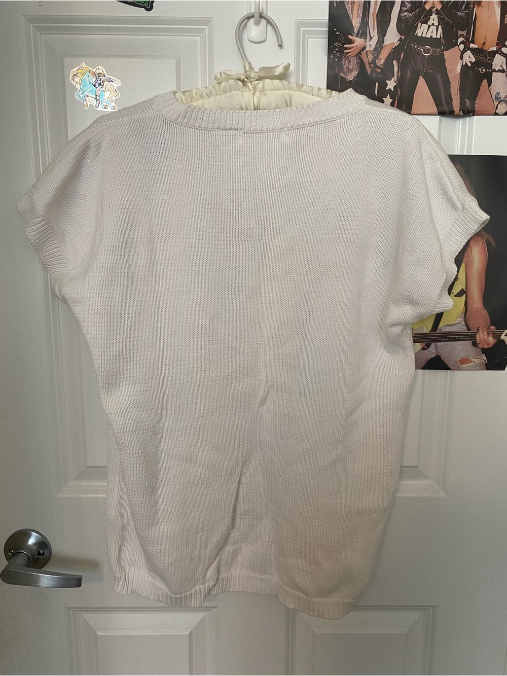 80s/90s knit tunic sweater top - Picture 2 of 5